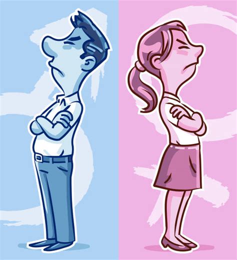Cartoon Of The Female And Male Symbols Illustrations Royalty Free
