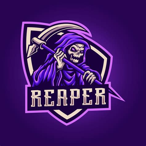 Grim Reaper Esport Gaming Logo Design 21069392 Vector Art At Vecteezy