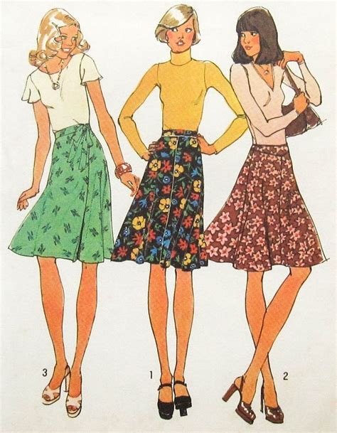 Vintage Skirt Sewing Pattern Uncut Simplicity 6700 Size 10 Etsy In