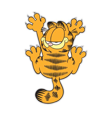Garfield 1 Klistermærket Kan Monteres På Dør Rude Eller Andet Sted