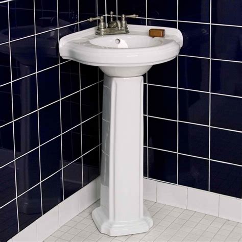A shower or tub, a toilet, and said sink. 20 Fascinating Bathroom Pedestal Sinks | Home Design Lover