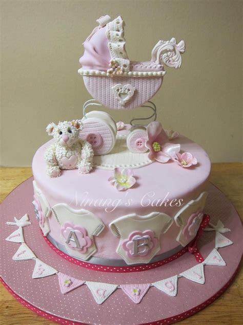 Under construction baby shower cake. Baby Shower Carriage Cake - CakeCentral.com