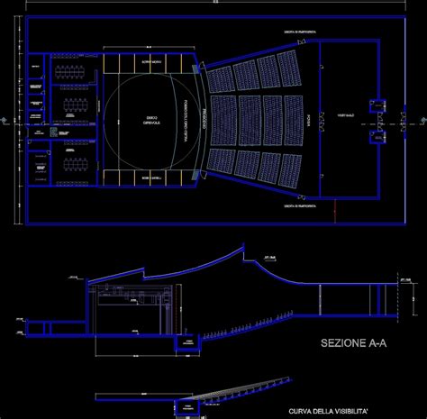 Auditorium Dwg Section For Autocad Designs Cad