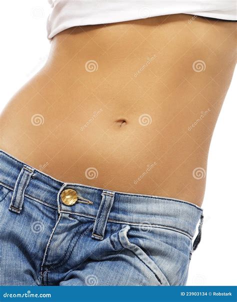 Belly Of A Beautiful Woman Stock Images Image 23903134