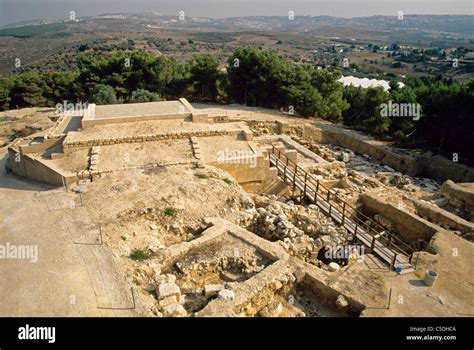 Tel De Megiddo Sitio Arqueológico De La Antigua Ciudad En El Valle De