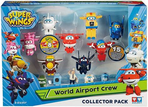 Vago® Toys Actionfigur Super Wings World Airport Crew 15 Figuren Set