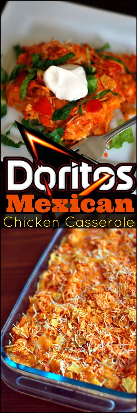 Combine velveeta, soup mixture and tomatoes; Chicken & Doritos Casserole | Recipe | Mexican food ...