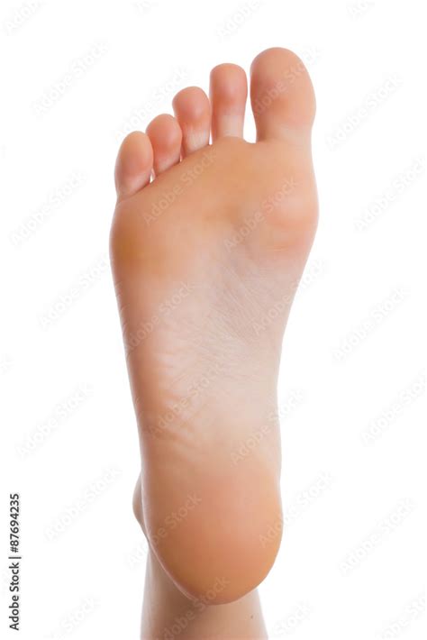 Sole Of The Female Footisolated Stock Photo Adobe Stock