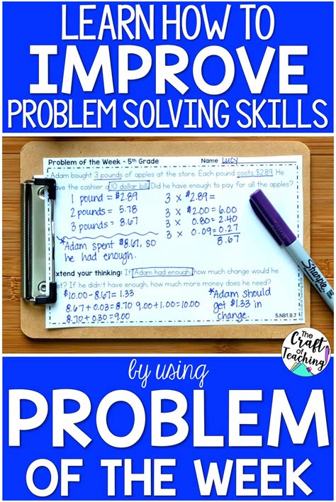 Improve Problem Solving with Problem of the Week | Problem ...