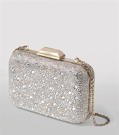 Womens Jimmy Choo Multi Extra Large Crystal Embellished Cloud Clutch