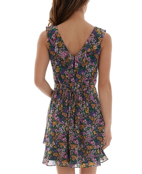 Bcx Juniors Floral Print Fit And Flare Dress And Reviews Dresses