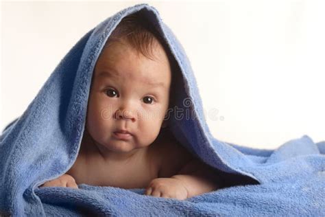 Baby Under Towel Stock Image Image Of Care Cute Happiness 13831227