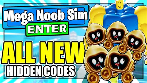 Mega Noob Simulator August 2021 All New Secret Op Codes Roblox