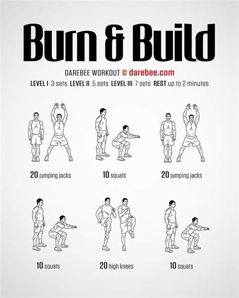 Darebee Official On Instagram Workout Of The Day Burn And Build
