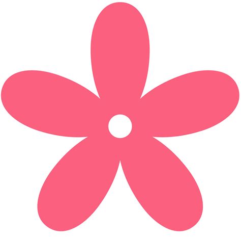 Flowers Hot Pink Flower Clipart Free Clipart Images Clipartix