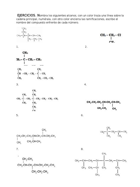 Pdf Ejercicios Nomanclatura Alcanos Dokumen Tips