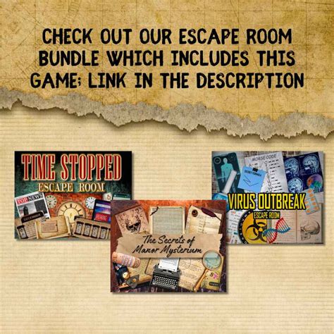 Print And Play Escape Room Games The Game Room