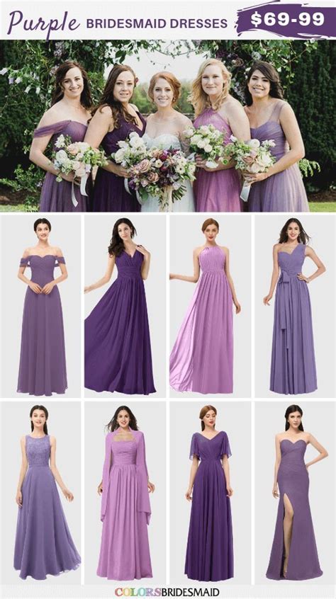 Brides Maid Dresses Purple Lavender Bridesmaid Dresses Purple