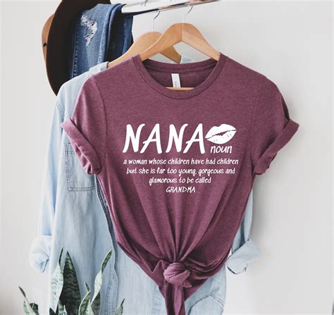 Nana Description Shirt Nana Like A Normal Grandma Shirt T Etsy