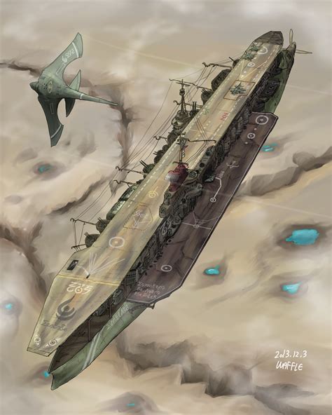 Arkilian Strategic Aircraft Carrier Ecarlard By Aoiwaffle0608