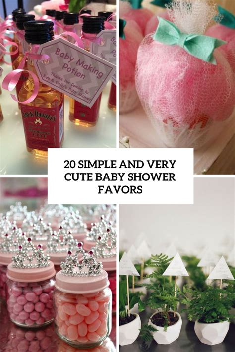 20 Simple And Very Cute Baby Shower Favors Shelterness