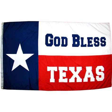 God Bless Texas Flag State Of Tx Flag 3x5 Ft Standard
