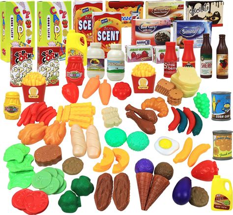 Click N Play Pretend Play Food Set For Kids 120 Piece