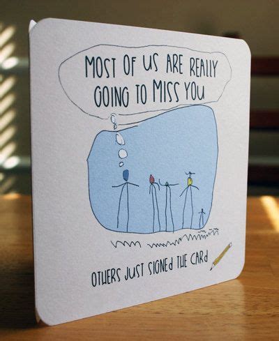Perfect gift for friends fans! Funny Goodbye Card, A DIY Printable Miss You Card, Going ...
