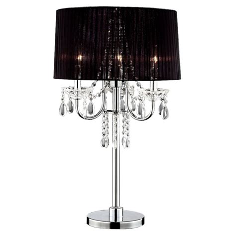 Ore International K 5111T Crystal Drop Table Lamp Crystal Table Lamps