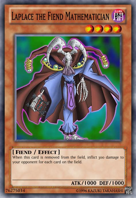 Laplace The Fiend Mathematician Yu Gi Oh Card By Kaibacorp Expres On
