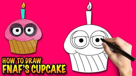 How To Draw The Cupcake From Fnaf Easy Step By Step Drawing Lessons