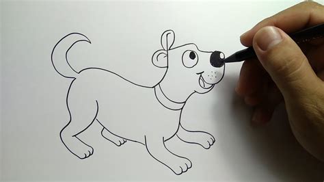 Cara Menggambar Anjing Dengan Huruf Dog Youtube