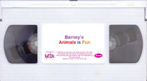 Opening And Closing To Barneys Animals Is Fun 1998 Vhs Blockbuster