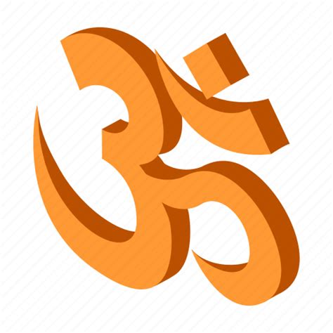 Hindu India Isometric Om Religion Religious Yoga Icon Download