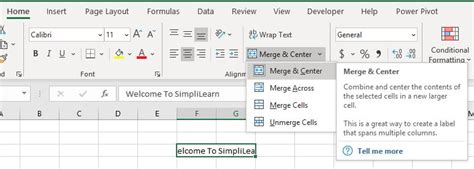 How To Split And Merge Cells In Excel Simplilearn