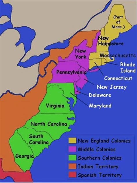 13 Thirteen Original Colonies Facts Information And Worksheets For Kids