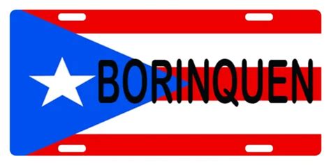 Puerto Rico Flag Borinquen 6 X 12 License Plate Pr Boricua Sign