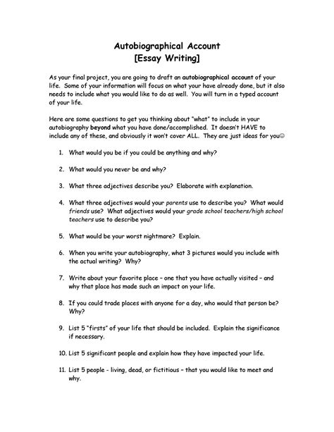 😂 How To Start Your Autobiography 4 Ways To Write An Autobiography