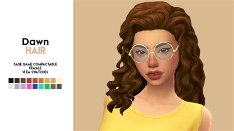 Sims 4 Maxis Match Cc — Imvikai Dawn Hair By Vikai I Wanted To Thank