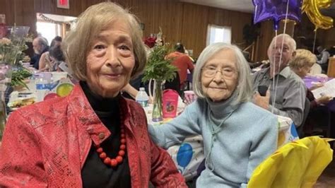 twin sisters defy one in 700 million odds to celebrate 99th birthday together viral news