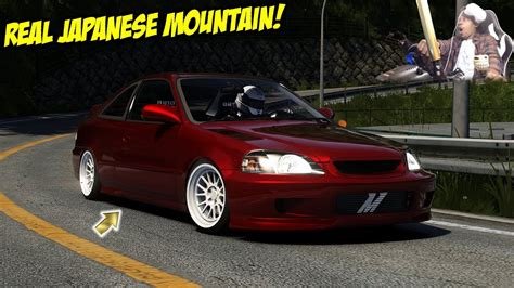The GHOST Of MT AKINA In A HONDA CIVIC EM1 Assetto Corsa Realistic