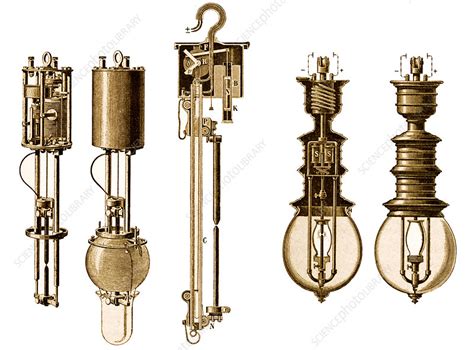Early Electric Lamps Stock Image V5100055 Science Photo Library