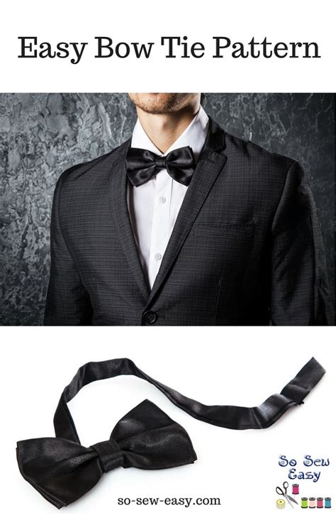 Tutorial And Pattern Easy Mens Bow Tie Sewing