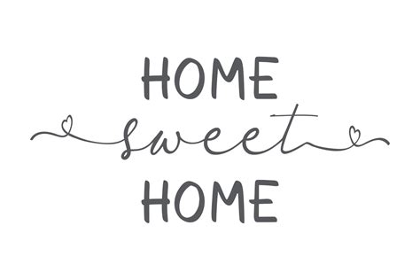 Home Quote Lettering Typography House Typography Home Sweet Home