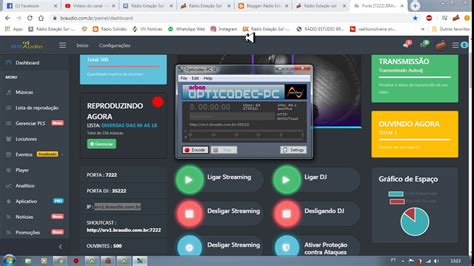 Como Configurar Sua Rádio Web Para Transmitir Ao Vivo Para Internet Usando O Encoder Opticodec