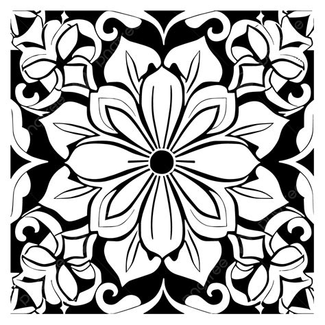 Cómo Usar Un Diseño Floral En Blanco Y Negro En Tu Hogar Vector Png