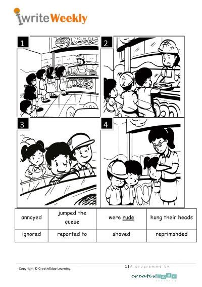 • go through the corrections with your child. 5 steps to write a picture composition for Primary 1 ...