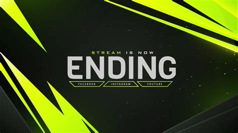 Free To Use Gaming Stream Ending Template Gaming Stream Overlay Youtube