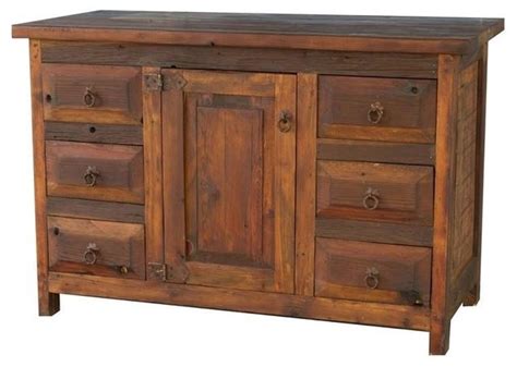The foreground of your decor. Old Wood Rustic Bathroom Vanity - Rustic - Bathroom ...