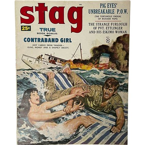 Vintage Stag Mens Magazine October Ursella Andress On Ebid United Kingdom